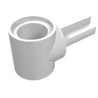 22961 - Technic Pin Connector Hub with 1 Axle - White