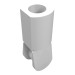 23443 - White - Bar Holder with Hole and Bar Handle