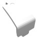 24116 - White - Technic Panel Curved and Bent 6 x 3