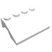 2513 - White - Wheel Arch, Mudguard, Slope 3 x 4