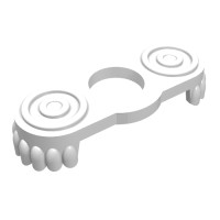 2526 - Minifig Neckwear Epaulette - White