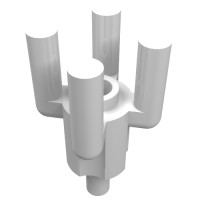 2566 - Bar, 4 Top Bars, Palm Tree Top - White