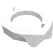 27147 - Minifig Neckwear Collar - White