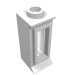 29bc01 - White - Window 1 x 1 x 2, Extended Lip, Hollow Stud [with Glass]