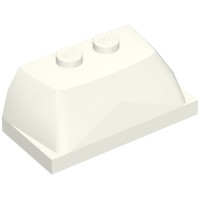 30841 - Windscreen 2 x 4 x 1 1/3 [Plain] - White
