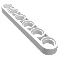 32063 - Technic Beam 1 x 6 Thin - White