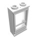32bc01 - White - Door 1 x 2 x 3 Left with Hollow Studs, Fixed Glass