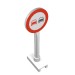 14pr0005 - White - Road Sign Round with No Overtaking Print