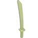 21459 - Weapon Sword / Katana / Shamshir with Capped Pommel [Square Guard] - Yellowish Green