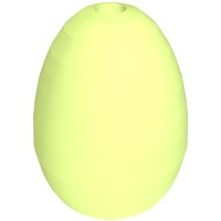 24946 - Food Egg with 1.5mm Hole [Plain] - Yellowish Green