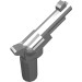 13562 - Weapon Gun / Pistol / Revolver Small Barrel - Flat Silver