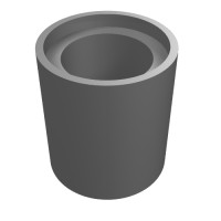 18654 - Technic Pin Connector Round 1L [Beam] - Flat Silver