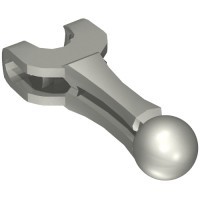 20474 - Large Figure Skeletal, Limb with Ball Joint and Ball Socket, Rounded Beam - Flat Silver