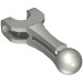 20474 - Flat Silver - Large Figure Skeletal, Limb with Ball Joint and Ball Socket, Rounded Beam
