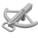 2570 - Flat Silver - Weapon Crossbow and Bolt
