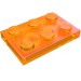 3021 - Plate 2 x 3 - Trans-Orange
