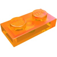 3023 - Plate 1 x 2 - Trans-Orange