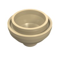 15395 - Brick Round 2 x 2 Dome Bottom [Open Stud] - Tan