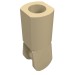 23443 - Bar Holder with Hole and Bar Handle - Tan