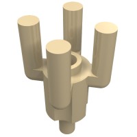 2566 - Bar, 4 Top Bars, Palm Tree Top - Tan