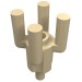 2566 - Tan - Bar, 4 Top Bars, Palm Tree Top