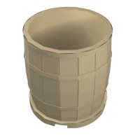 30139 - Barrel 4 x 4 x 3.5 - Tan