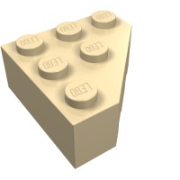 30505 - Wedge 3 x 3 Cut Corner - Tan