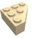 30505 - Wedge 3 x 3 Cut Corner - Tan