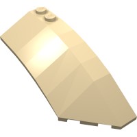 41749 - Wedge Curved 8 x 3 x 2 Open Right - Tan