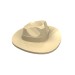 61506 - Tan - Hat Wide Brim, Outback Style with Wide Belt, Buckle (Fedora)