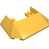 13269 - Wedge Sloped 45Â° 6 x 4 Double / 33Â° [Train Roof] - Bright Light Orange