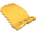 20312 - Creature Body Part, Wing 4 x 7 Right with Feathers and Handles for Clips - Bright Light Orange