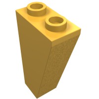 2449 - Slope Inverted 75Â° 2 x 1 x 3 - Bright Light Orange