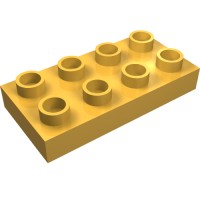 40666 - Duplo Plate 2 x 4 - Bright Light Orange