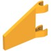 44676 - Flag 2 x 2 Trapezoid with Flat Area between Clips - Bright Light Orange
