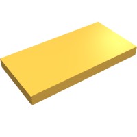 87079 - Tile 2 x 4 with Groove - Bright Light Orange