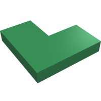 14719 - Tile 2 x 2 Corner - Green