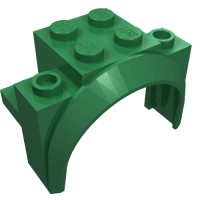 18974 - Wheel Arch, Mudguard 4 x 2 1/2 x 2 1/3 - Green