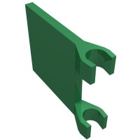 2335 - Flag 2 x 2 Square [Thin Clips] - Green