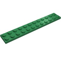 2445 - Plate 2 x 12 - Green