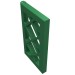 2529 - Green - Window 1 x 2 x 3 Pane Latticed
