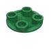 2654 - Plate Round 2 x 2 with Rounded Bottom [Boat Stud] - Green