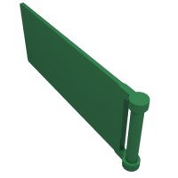 30292 - Flag 7 x 3 with Rod - Green