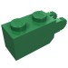30365 - Green - Hinge Brick 1 x 2 Locking with 2 Fingers Vertical End, 9 Teeth