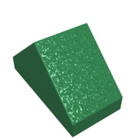 3044b - Slope 45Â° 2 x 1 Double with Ovoid Bottom Pin - Green