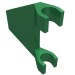 44676 - Green - Flag 2 x 2 Trapezoid with Flat Area between Clips