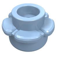 24866 - Plant, Flower, Plate Round 1 x 1 with 5 Petals - Bright Light Blue