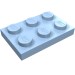 3021 - Plate 2 x 3 - Bright Light Blue
