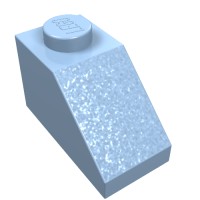 3040b - Slope 45Â° 2 x 1 with Bottom Pin - Bright Light Blue