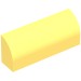 10314 - Brick Curved 1 x 4 x 1 1/3 No Studs - Bright Light Yellow